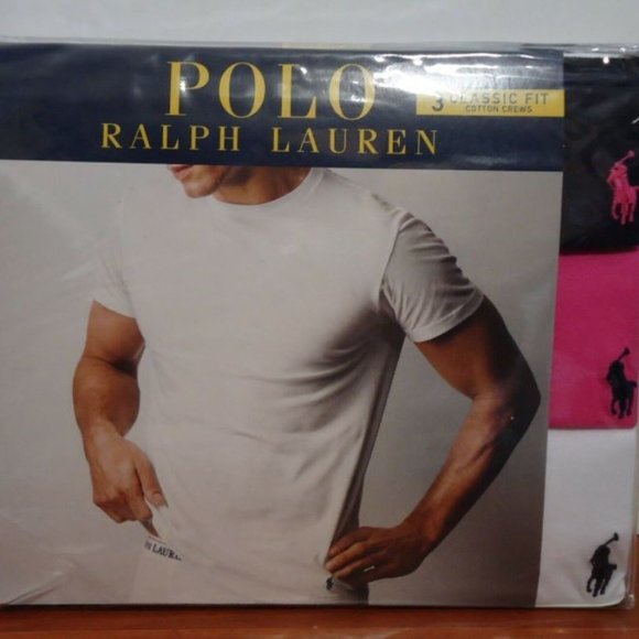 Polo Ralph Lauren 3-Pack Men Classic Crewneck Tees - Picture 2 of 6